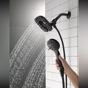 Delta 4-Setting In2ition 2-in-1 Dual Shower Head with HandHeld Spray